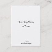 Carte De Visite Arbre Top ATC Abstrait (Dos)