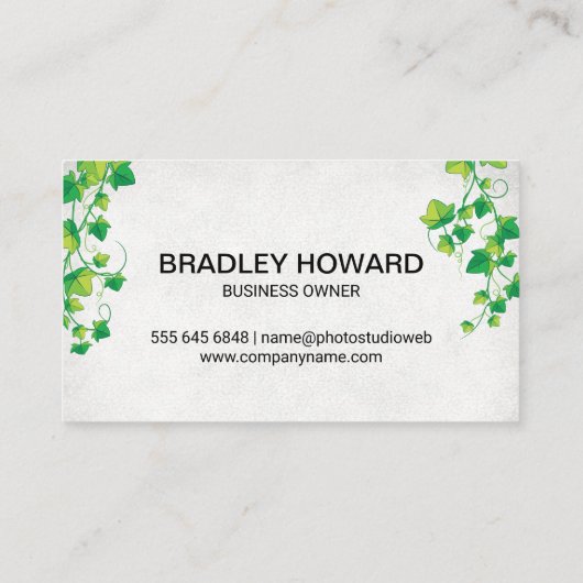 Carte De Visite Arbre Topiaire | Vignes suspendues (Dos)