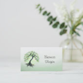 Carte De Visite Arbre vert de la vie (Debout devant)