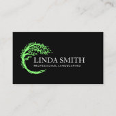 Carte De Visite Arbre Vie Coach Thérapiste Soins de la pelouse Pay (Devant)