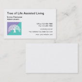 Carte De Visite Arbre vivant assisté (Devant / Derrière)