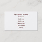 CARTE DE VISITE ARBRES (Dos)