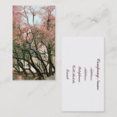 CARTE DE VISITE ARBRES (Devant / Derrière)