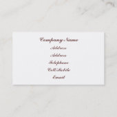 CARTE DE VISITE ARBRES (Dos)