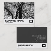 Carte De Visite Arbres à fort contraste (Devant / Derrière)