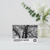 Carte De Visite Arbres à fort contraste (Debout devant)