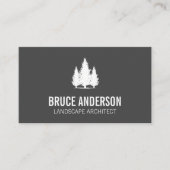 Carte De Visite Arbres boisés (Devant)