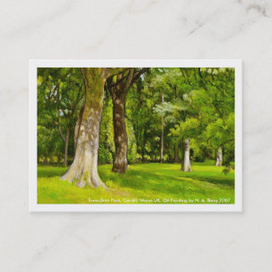Carte De Visite Arbres Bute Park, Cardiff.