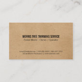 Carte De Visite Arbres | Champ d'herbe (Dos)