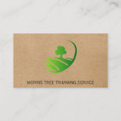 Carte De Visite Arbres | Champ d'herbe (Devant)