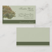 Carte De Visite Arbres dans l'automne (Devant / Derrière)