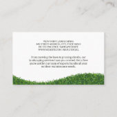 Carte De Visite Arbres dans le logo de terrain | Paysage de l'herb (Dos)