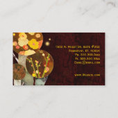 Carte De Visite Arbres d'automne Concepteur intérieur (Dos)