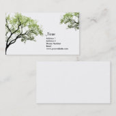 Carte De Visite Arbres de ressort (Devant / Derrière)
