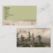 Carte De Visite Arbres et brouillard (Devant / Derrière)