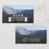 Carte De Visite Arbres et montagnes (Devant / Derrière)