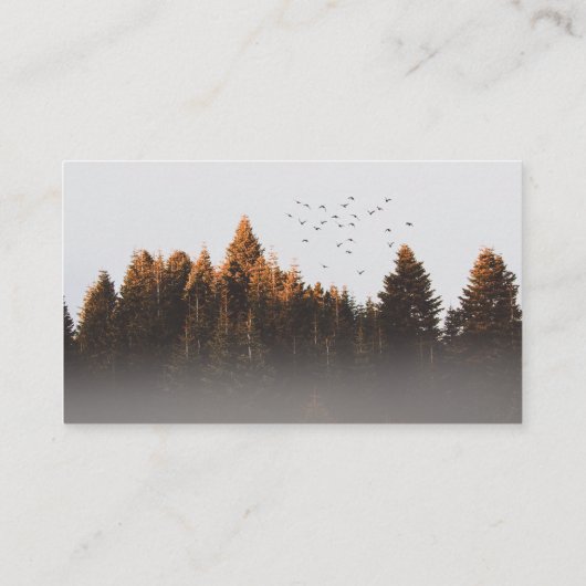 Carte De Visite Arbres et oiseaux (Dos)