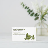 Carte De Visite Arbres et paysage (Debout devant)