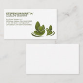 Carte De Visite Arbres et paysage (Devant / Derrière)