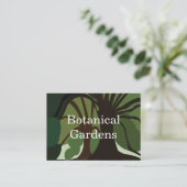 Carte De Visite Arbres Nature Botanique (Debout devant)