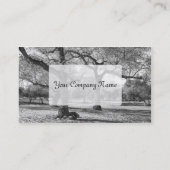 Carte De Visite Arbres noirs et blancs (Dos)