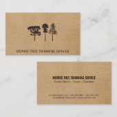 Carte De Visite Arbres | Paysage (Devant / Derrière)