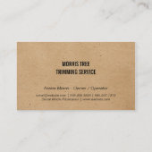 Carte De Visite Arbres | Paysage | Gardener (Dos)