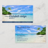 Carte De Visite Arbres sur le littoral (Devant / Derrière)