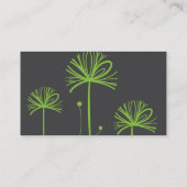 Carte De Visite Arbres verts Art Abstrait (Dos)