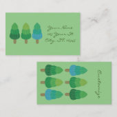 Carte De Visite Arbres verts boisés Thunder_Cove (Devant / Derrière)