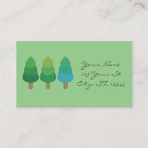 Carte De Visite Arbres verts boisés Thunder_Cove