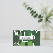 Carte De Visite Arbres verts Motif de forêt tropicale tropicale mo (Debout devant)