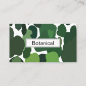 Carte De Visite Arbres verts Motif de forêt tropicale tropicale mo (Devant)