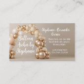 Carte De Visite Arc à ballets Artiste Planificateur de fête Décora (Devant)