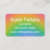 Carte De Visite Arc arc-en-ciel flou (Devant)