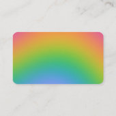 Carte De Visite Arc arc-en-ciel flou (Dos)