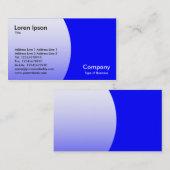Carte De Visite Arc - Bleu (Devant / Derrière)