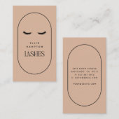 Carte De Visite Arc Blush Lashes Beauté Cosmétique Personnalisable (Devant / Derrière)
