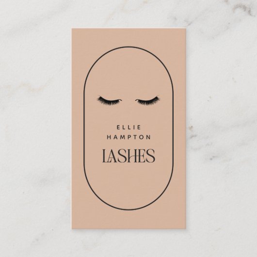 Carte De Visite Arc Blush Lashes Beauté Cosmétique Personnalisable (Devant)