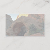 Carte De Visite Arc de roche rouge juste au nord de l'ouragan, Uta (Dos)