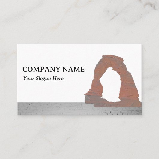 Carte De Visite Arc Delicate, Moab, architecte de construction de (Devant)