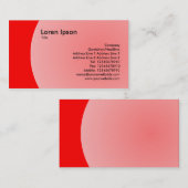 Carte De Visite Arc Design - Rouge (Devant / Derrière)