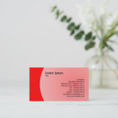 Carte De Visite Arc Design - Rouge (Debout devant)