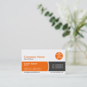 Carte De Visite Arc Divié Band - Orange and Dark Grey (Debout devant)