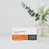 Carte De Visite Arc Divié Band - Orange and Dark Grey (Debout devant)