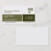 Carte De Visite Arc Divié Band - Shades of Khaki (Devant / Derrière)