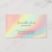 Carte De Visite Arc en arc-en-ciel Abstrait d'huile775 (Dos)