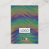 Carte De Visite Arc en arc-en-ciel Boucles d'oreilles Collier Disp (Dos)