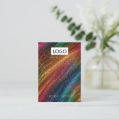 Carte De Visite Arc en arc-en-ciel Boucles d'oreilles Collier Disp (Debout devant)