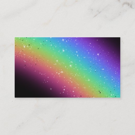 Carte De Visite Arc en arc-en-ciel élégant (Dos)